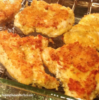 Low Carb Parmesan Chicken ~ Baking Outside the Box